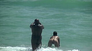 exibitionist wife masturbating nude beach voyeur
