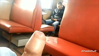 girl watch men masturbating in train