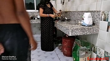 mom and her teen age son sex in kitchen