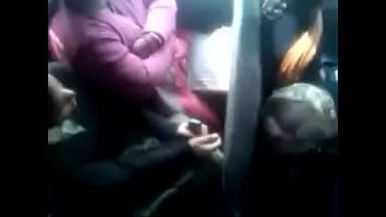 black threesome in the bus