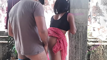 indian black saree fuck video