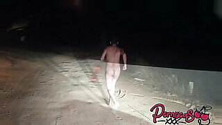 teen naked in public beach