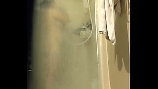 mature blonde wife in hotel shower