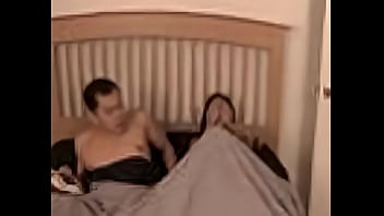 14 years son try to mom boobs press in bed xxx