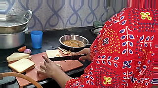 japanese young mum fucked with son in kitchen
