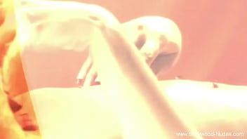 sexy girl pissing on toilet