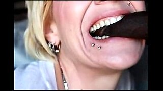 rica gets cum in mouth and on face from sucking stiffy with