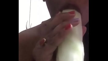 nasty old slut and his cucumber amateur