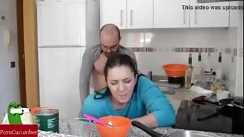 sex with mom in kitchen