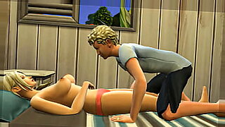 stepson gives mom massage