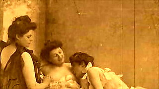 interracial threesome in retro movie