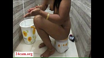 black girl taking bath