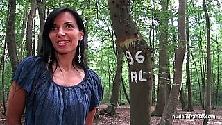 milf fucked in forest
